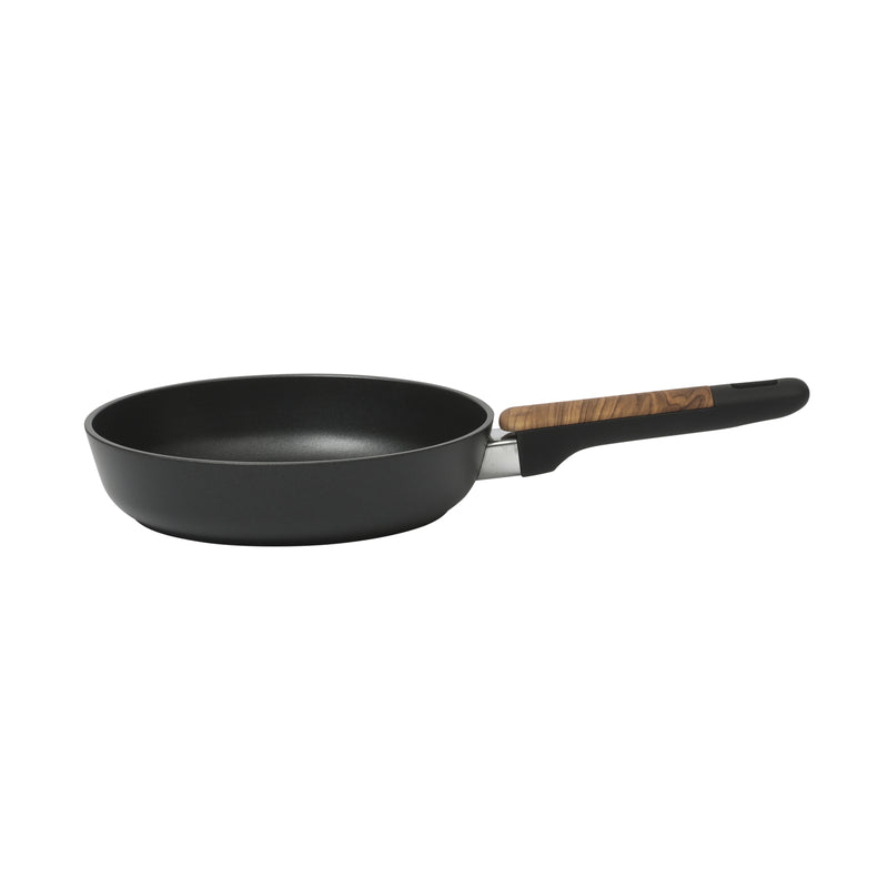 Oster Oxburg 14pc Aluminum Cookware Combo Set - Matte Black - Nonstick Interior - Induction Base - Black 2 Tone Soft Touch Wooden Handle - Gift Box w/ Remailer