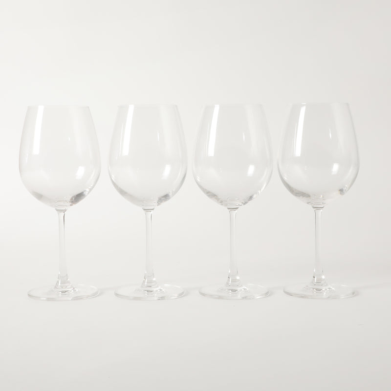 Martha Stewart Vivica 4pc 20oz Stemmed Red Wine Glass Set - Clear - Open Window Gift Box