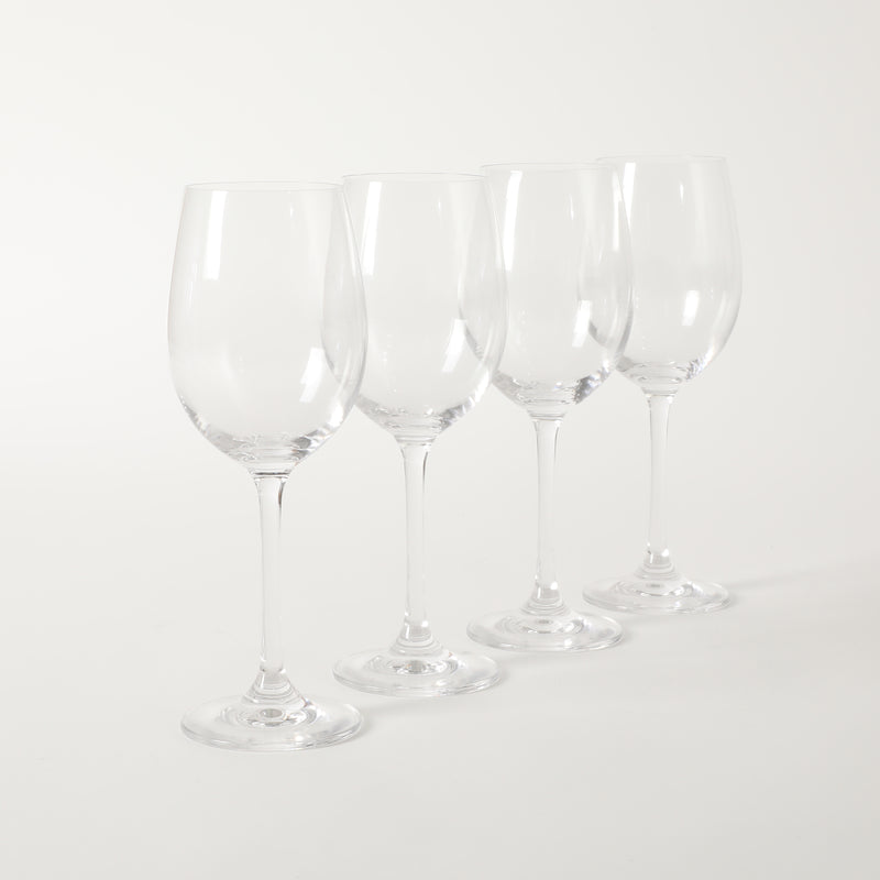 Martha Stewart Vivica 4pc 14oz Stemmed White Wine Glass Set - Clear - Open Window Gift Box