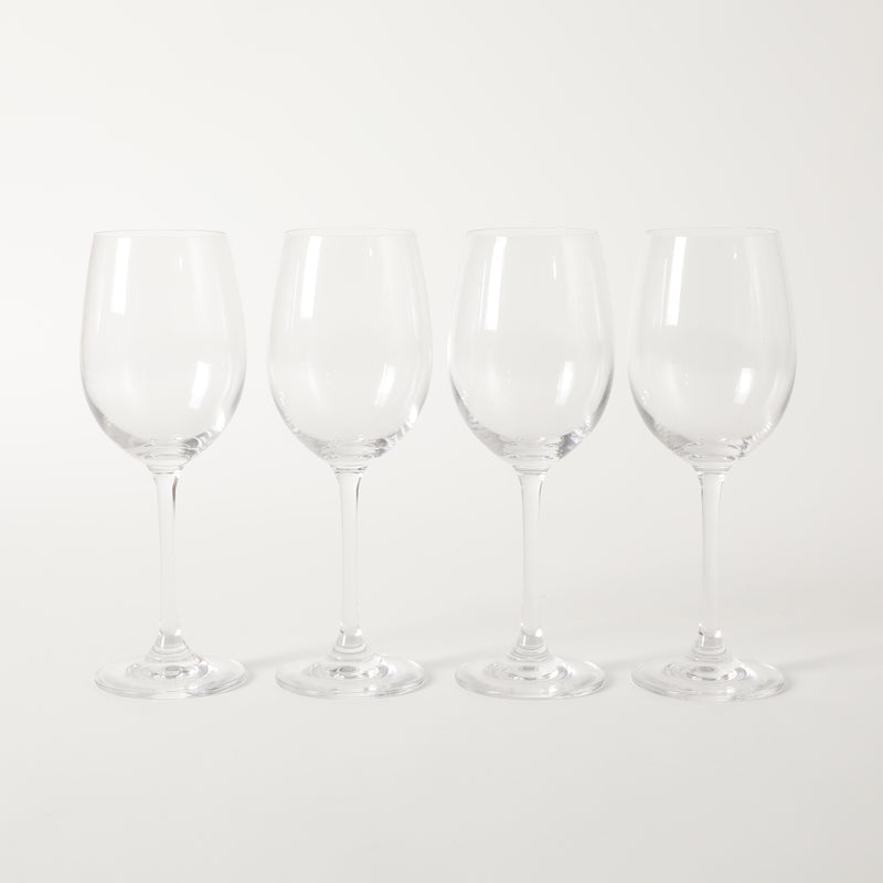 Martha Stewart Vivica 4pc 14oz Stemmed White Wine Glass Set - Clear - Open Window Gift Box