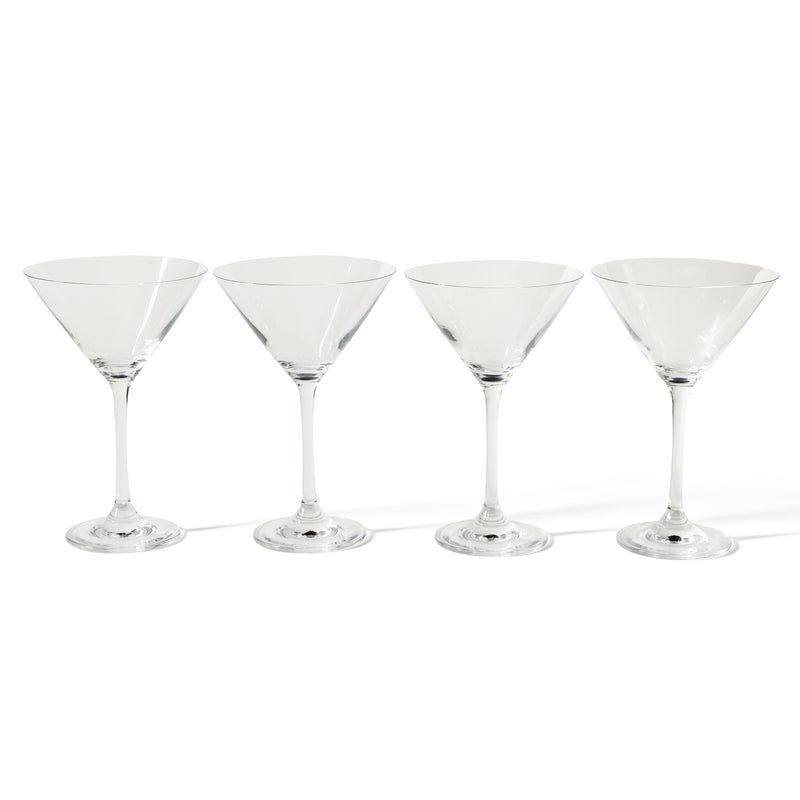 Martha Stewart Vivica 4pc 10oz Stemmed Martini Glass Set - Clear - Open Window Gift Box