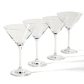 Martha Stewart Vivica 4pc 10oz Stemmed Martini Glass Set - Clear - Open Window Gift Box