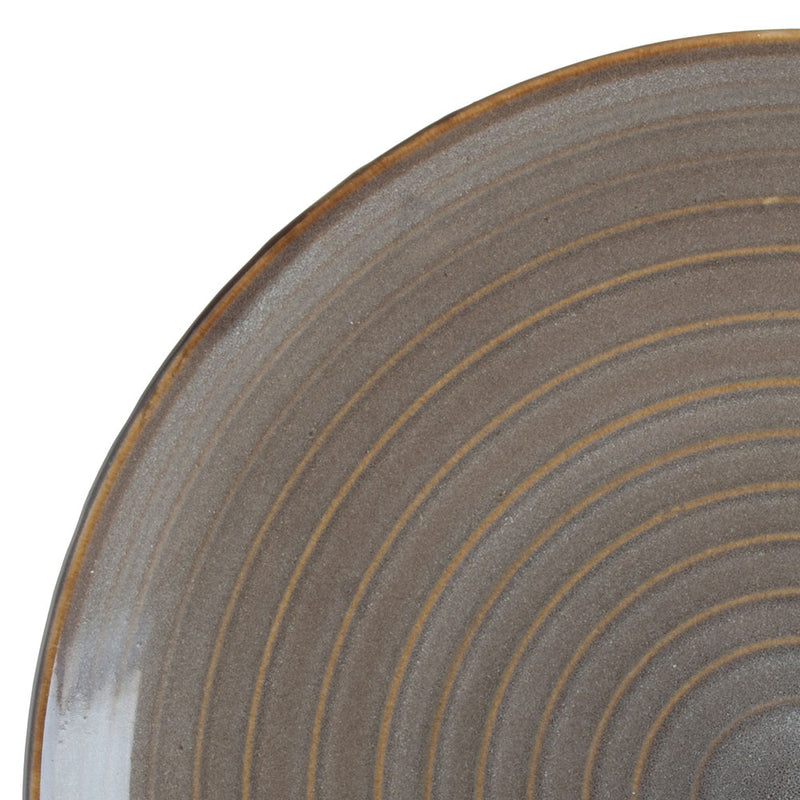 Gibson Elite Dreamweaver Brown 12pc Double Bowl Dinnerware Set - Reactive - Earthenware - Gift Box