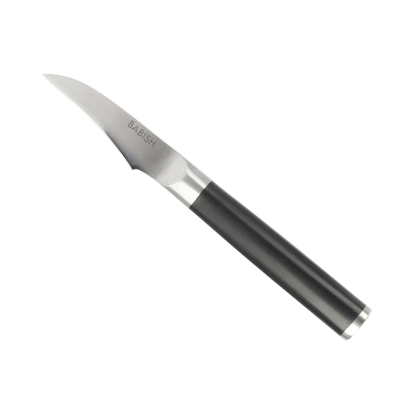 Babish 2.4" German Steel Birds Beak Knife - ABS Handle - Stainless Steel - Gift Box w/ Remailer