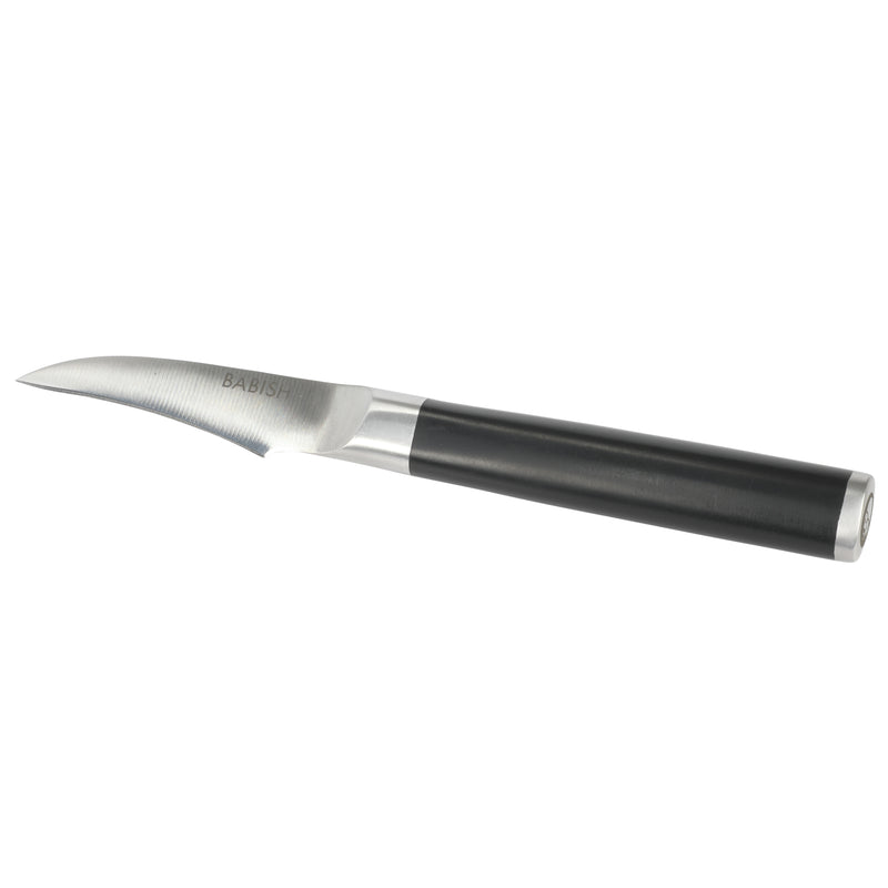 Babish 2.4" German Steel Birds Beak Knife - ABS Handle - Stainless Steel - Gift Box w/ Remailer