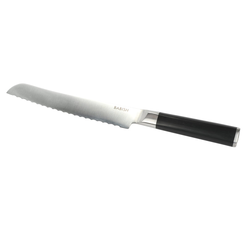 Babish 8" German Steel Bread Knife - ABS Handle - Stainless Steel - Gift Box w/ Remailer