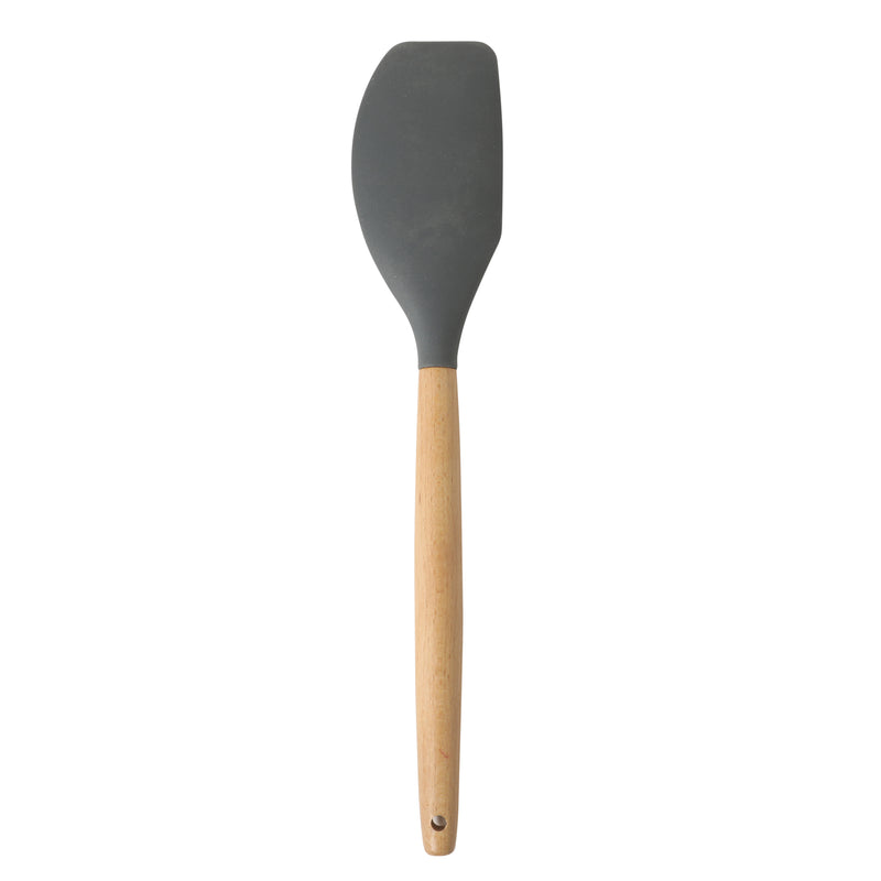 Gibson Home Holton 7pc Kitchen Tools & Gadgets Set - Beech Wood Handle - Nylon/Silicone Head - Gift Box