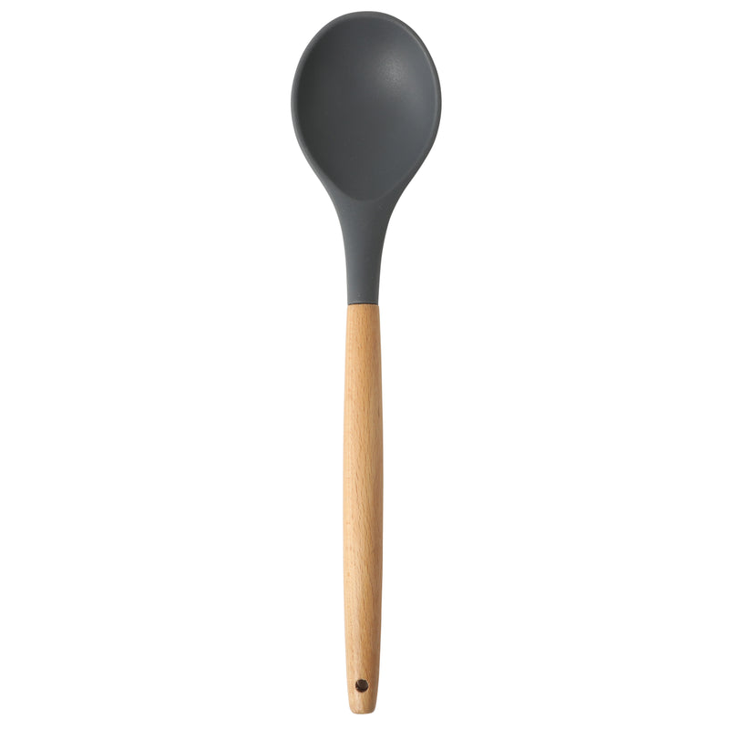 Gibson Home Holton 7pc Kitchen Tools & Gadgets Set - Beech Wood Handle - Nylon/Silicone Head - Gift Box