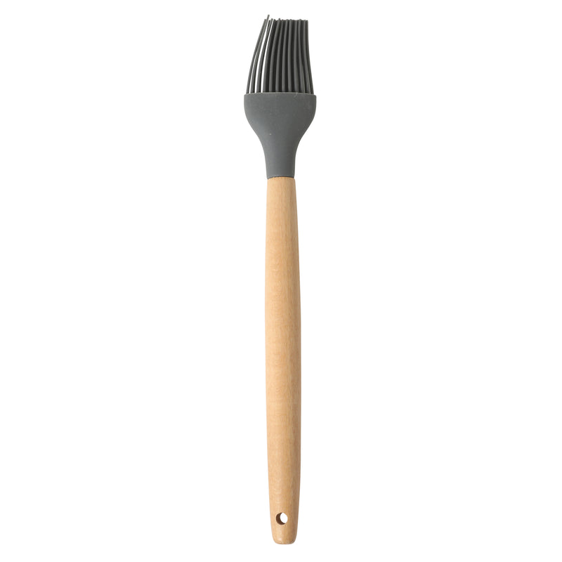 Gibson Home Holton 7pc Kitchen Tools & Gadgets Set - Beech Wood Handle - Nylon/Silicone Head - Gift Box