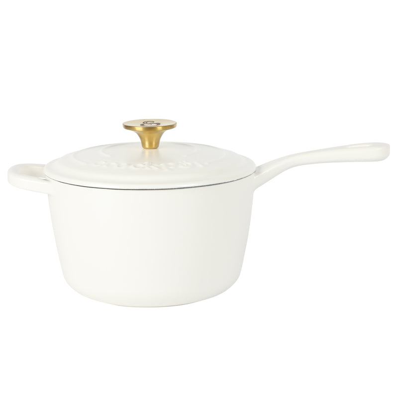 Crock-Pot Artisan 3qt Enamel Cast Iron Saucepan w/ Lid - Round - Gift Box w/ Remailer