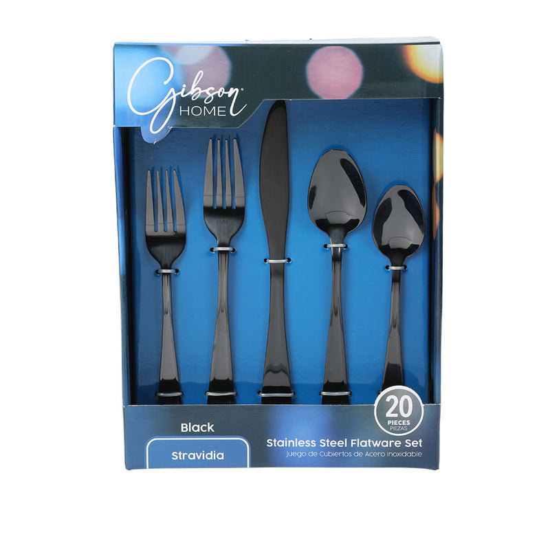 Gibson Home Stravidia 20pc Stainless Steel Flatware Set - Gift Box