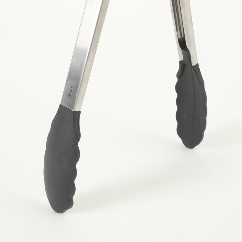 Oster Baldwyn 3pc Stainless Steel Tongs Set - Nylon/SS/TPR Handle - Tie Card