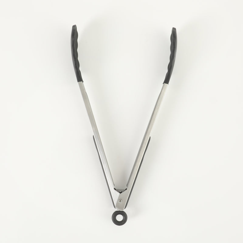 Oster Baldwyn 3pc Stainless Steel Tongs Set - Nylon/SS/TPR Handle - Tie Card
