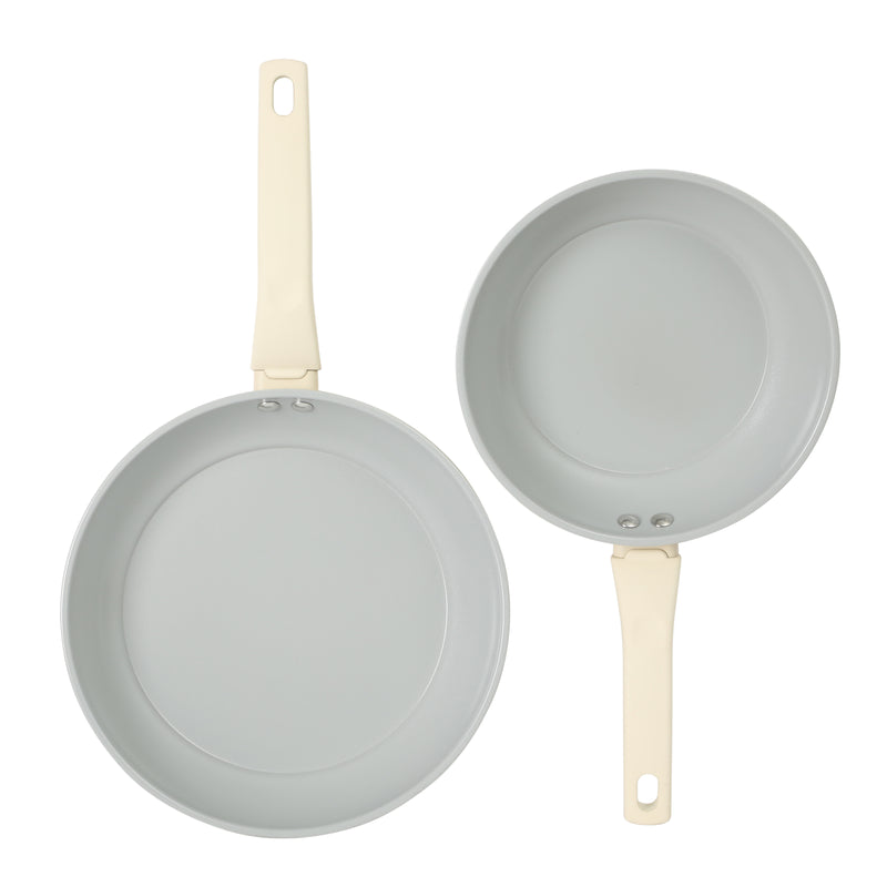 Gibson Home Barnsdall 10pc Aluminum Cookware Set w/ Kitchen Tools & Glass Lid - Grey Ceramic Nonstick Interior - Soft Touch Handle - Gift Box w/ Remailer