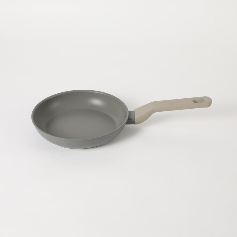 Oster Ambrose Forged 8" Aluminum Frying Pan - Taupe - Nonstick - Induction Base - Soft Touch Handle - Color Sleeve