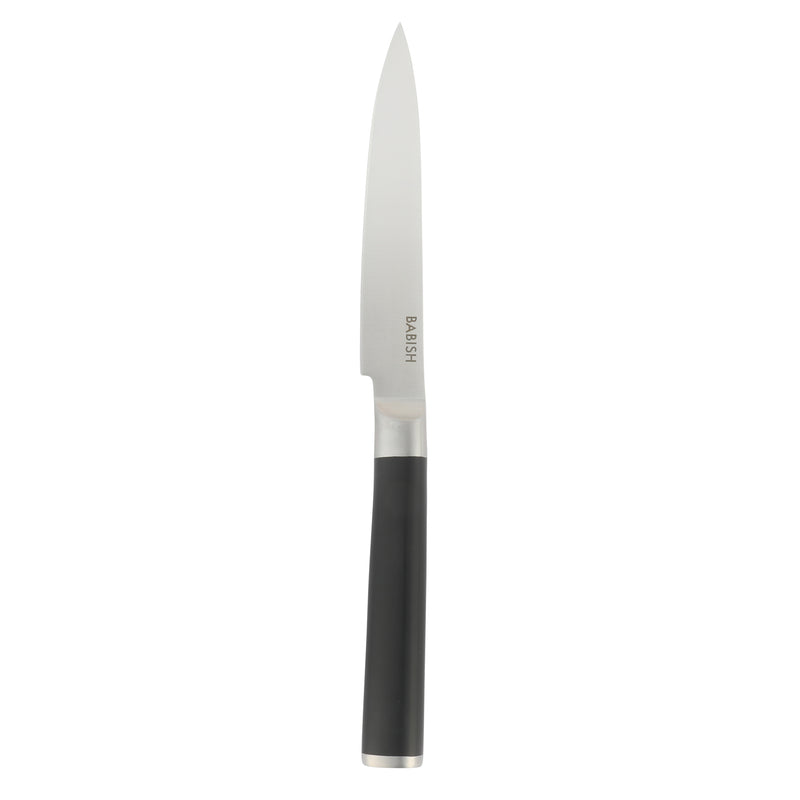 Babish 5" German Steel Utility Knife - Stainless Steel - Gift Box w/ Remailer