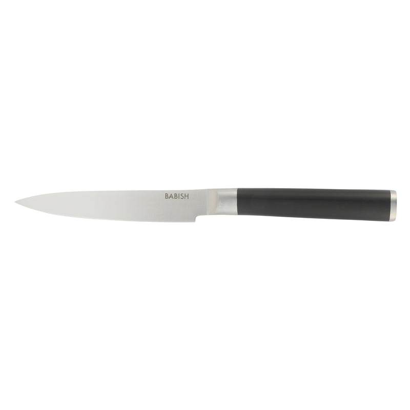 Babish 5" German Steel Utility Knife - Stainless Steel - Gift Box w/ Remailer