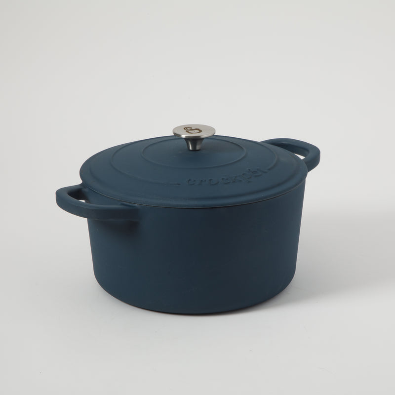 Crock-Pot Artisan 7qt Enamel Cast Iron Dutch Oven w/ Lid - Round - Gift Box w/ Remailer