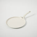 Martha Stewart Everyday Rexford 11" Forged Aluminum Pancake Pan - Ceramic Nonstick Interior - Induction Base - Soft Touch Handle - Color Label: Linen