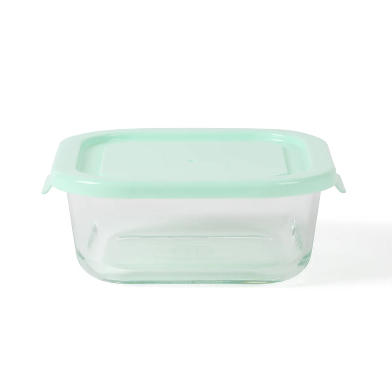 Martha Stewart Hadsell 6pc Borosilicate Glass Storage Container Set w/ PP Pop Lids - Martha Blue / Clear - Gift Box