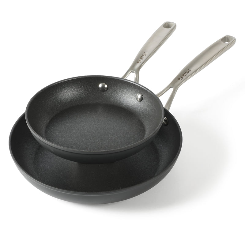 Babish 10pc Hard Anodized Aluminum Cookware Set - Nonstick Interior - Gift Box w/ Remailer