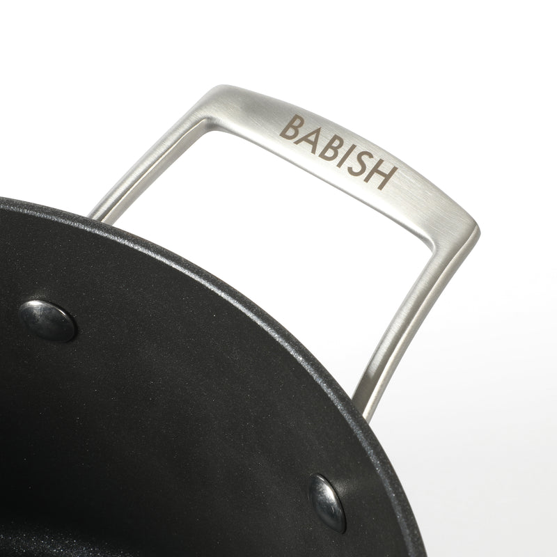 Babish 10pc Hard Anodized Aluminum Cookware Set - Nonstick Interior - Gift Box w/ Remailer