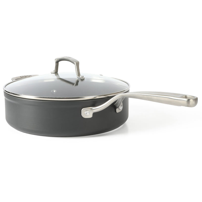 Babish 10pc Hard Anodized Aluminum Cookware Set - Nonstick Interior - Gift Box w/ Remailer