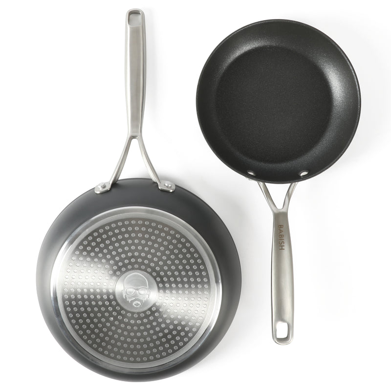 Babish 10pc Hard Anodized Aluminum Cookware Set - Nonstick Interior - Gift Box w/ Remailer