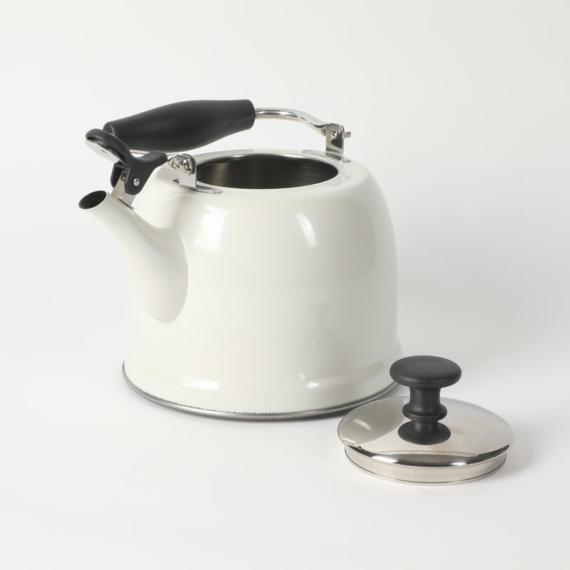 Martha Stewart Everyday Lily Pond 2.2qt Stainless Steel Tea Kettle w/ Lid - Nylon Handle - Encapsulated Base - Color Sleeve