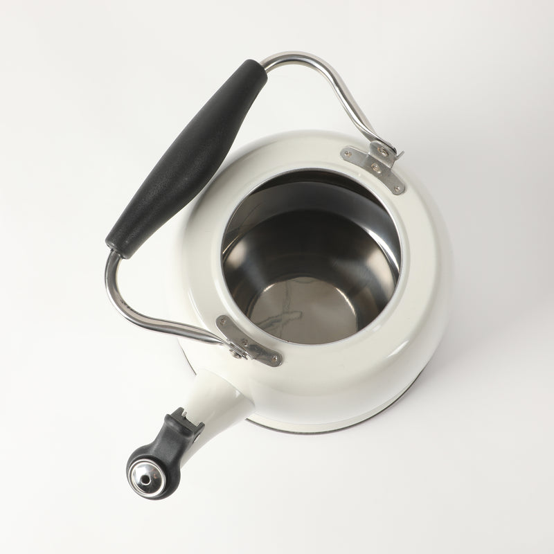 Martha Stewart Everyday Lily Pond 2.2qt Stainless Steel Tea Kettle w/ Lid - Nylon Handle - Encapsulated Base - Color Sleeve