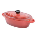 Crock-Pot Wexford 6.7oz Oval Casserole w/ Lid in PDQ - 3 Assorted Colors - Solid Color - Stoneware - PDQ