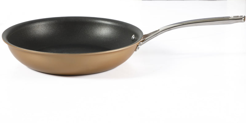 Martha Stewart Rittenhouse 12pc Hard Anodized Aluminum Cookware Set w/ Glass Lids - Bronze - Non-Stick Interior - Stainless Steel Induction Base - Cast Handle - Gift Box w/ Remailer