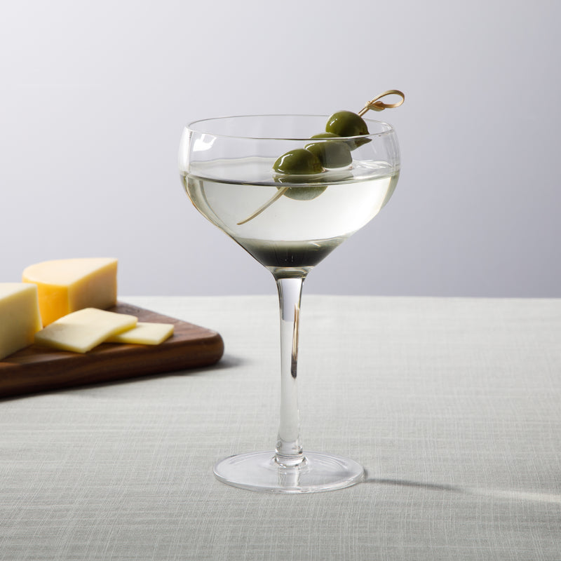 Sur la Table Cambron 12.2oz Coupe Stemmed Glass - Smoke Black - Handmade - O/S
