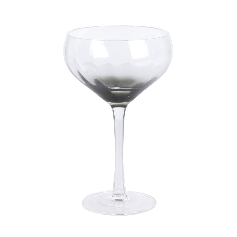 Sur la Table Cambron 12.2oz Coupe Stemmed Glass - Smoke Black - Handmade - O/S