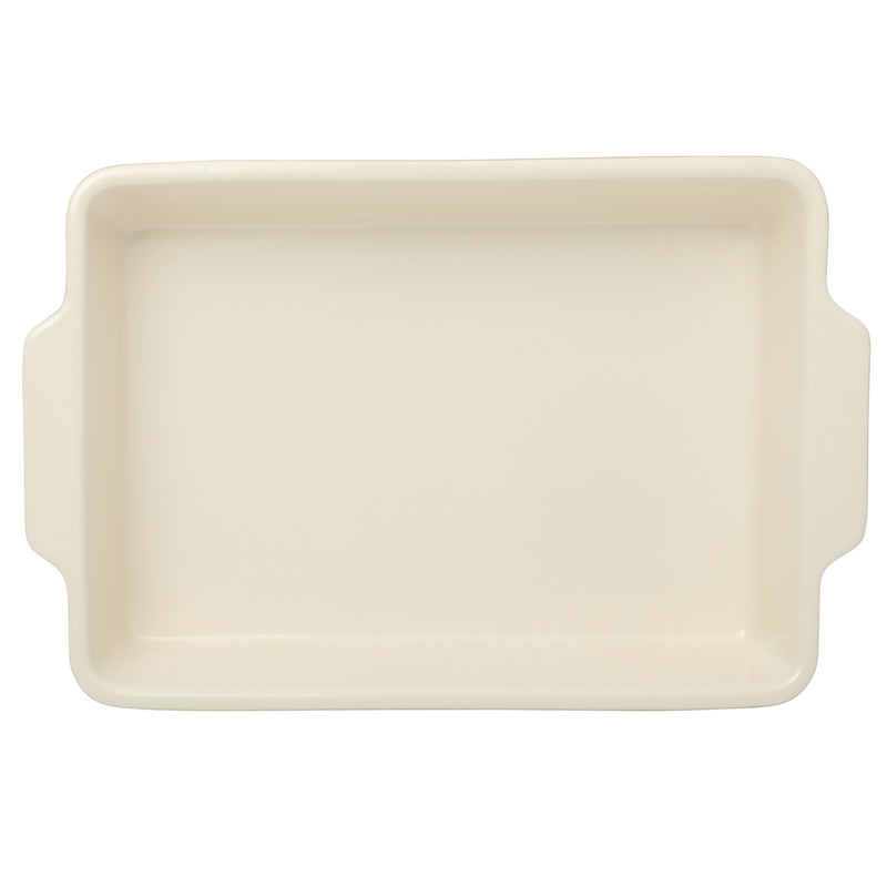 Martha Stewart Everyday Tilden 9" x 13" Baker w/ PP Lid - Two-Tone - Rectangle - Solid Color - Stoneware - Color Sleeve W/ Rm