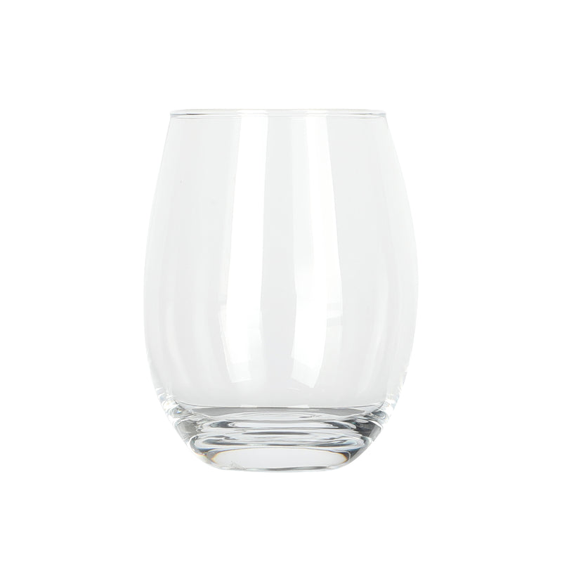 Gibson Home Belinni 4pc 18oz Stemless Wine Glass Set - Clear - Open Window Gift Box