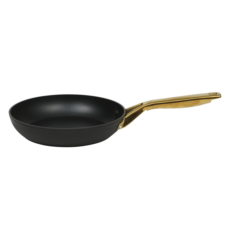 Oster Abbottsford 16pc Aluminum Cookware Combo Set - Matte Black Stripe - Nonstick - CD Bottom - Stainless Steel Handle - Gift Box