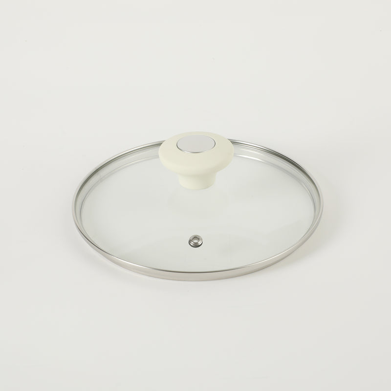 Martha Stewart Everyday Rexford 2.6qtForged Aluminum Saucepan w/ Lid - Ceramic Nonstick - Induction Base - Soft Touch Handle - Color Label: Linen