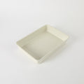 Martha Stewart Everyday Color Bake 13" x 9" Carbon Steel Baking Pan - Linen - Off White Nonstick Interior - Color Label