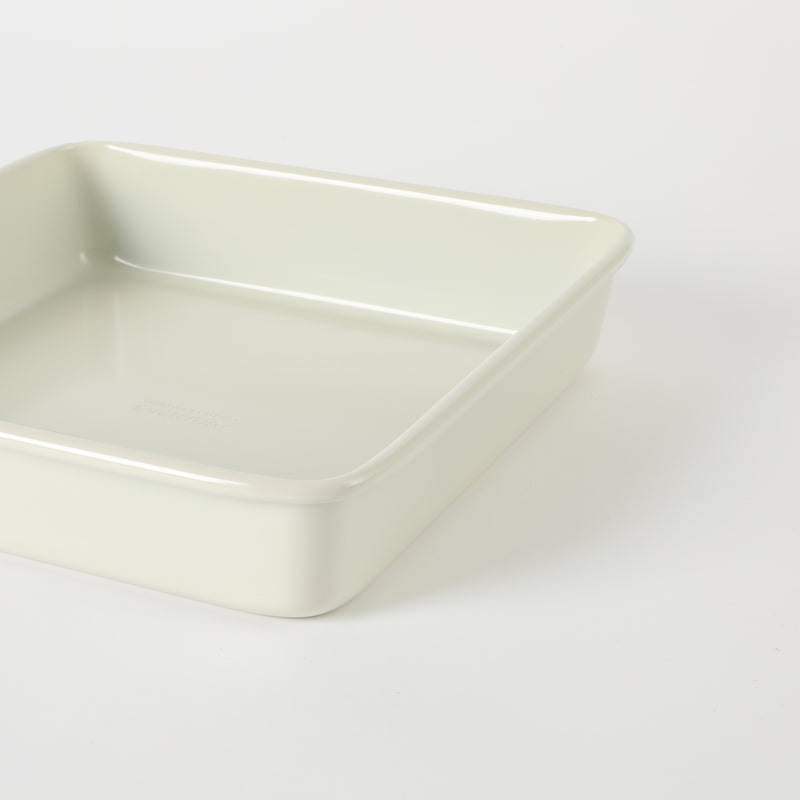 Martha Stewart Everyday Color Bake 9'' Carbon Steel Cake Pan - Linen - Square - Off White Nonstick Interior - Color Label