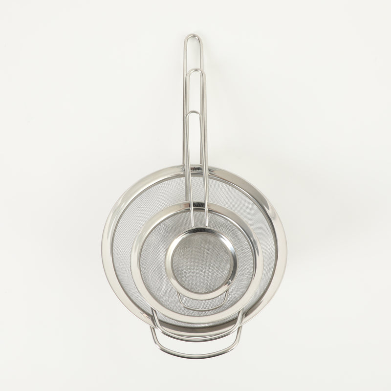 Oster Baldwyn 3pc Stainless Steel Mesh Strainer - Tie Card