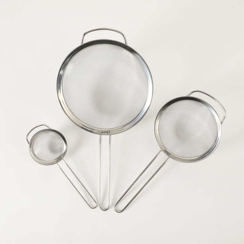 Oster Baldwyn 3pc Stainless Steel Mesh Strainer - Tie Card
