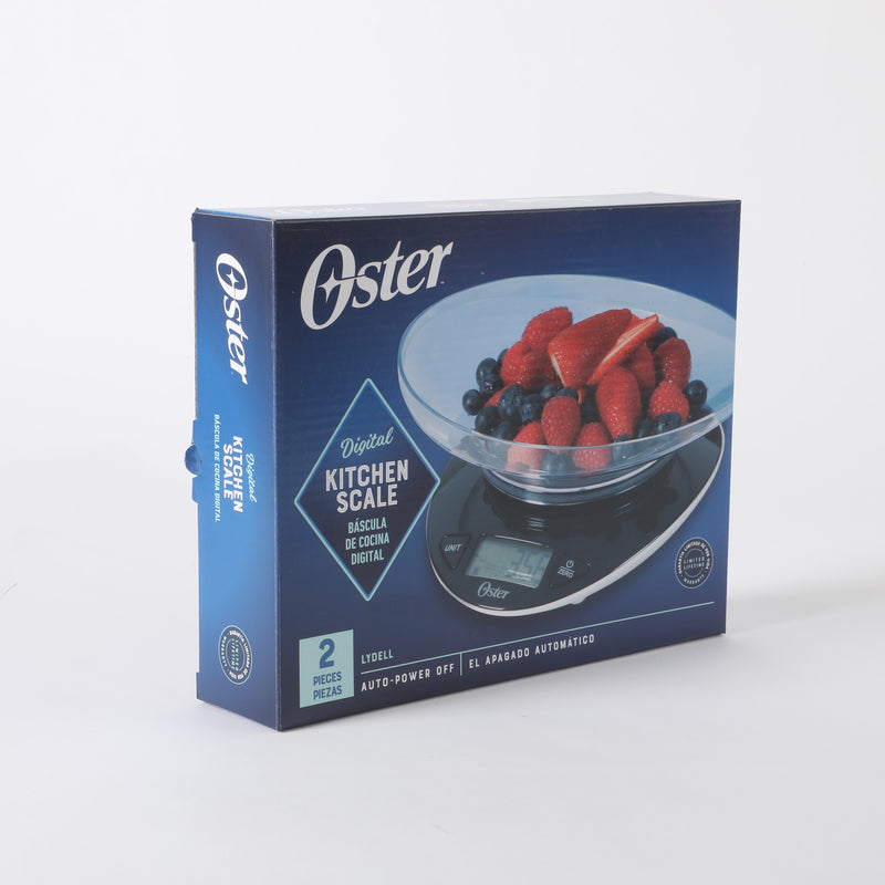 Oster Lydell Electronic Kitchen Scale w/ Transparent Bowl - Auto Zero - Gift Box