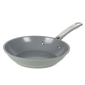 Sur La Table Kitchen Essentials Gourmet Cuisine 8" Forged Aluminum Frying Pan - Grey Ceramic Titanium Interior - Induction Base - Stainless Steel Hollow Handle - Color Sleeve