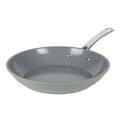 Sur La Table Kitchen Essentials Gourmet Cuisine 10" Forged Aluminum Frying Pan - Grey Ceramic Titanium Interior - Induction Base - Stainless Steel Hollow Handle - Color Sleeve