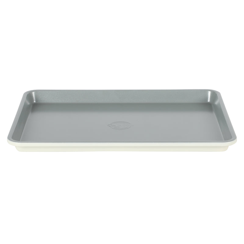 Sur la Table Kitchen Essentials Bake Sale 5pc Carbon Steel Bakeware Set - Eggshell Ext - Grey Nonstick Interior - Gift Box w/ Remailer