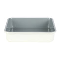Sur la Table Kitchen Essentials Bake Sale 9" Carbon Steel Cake Pan - Eggshell - Grey Nonstick Interior - Color Label