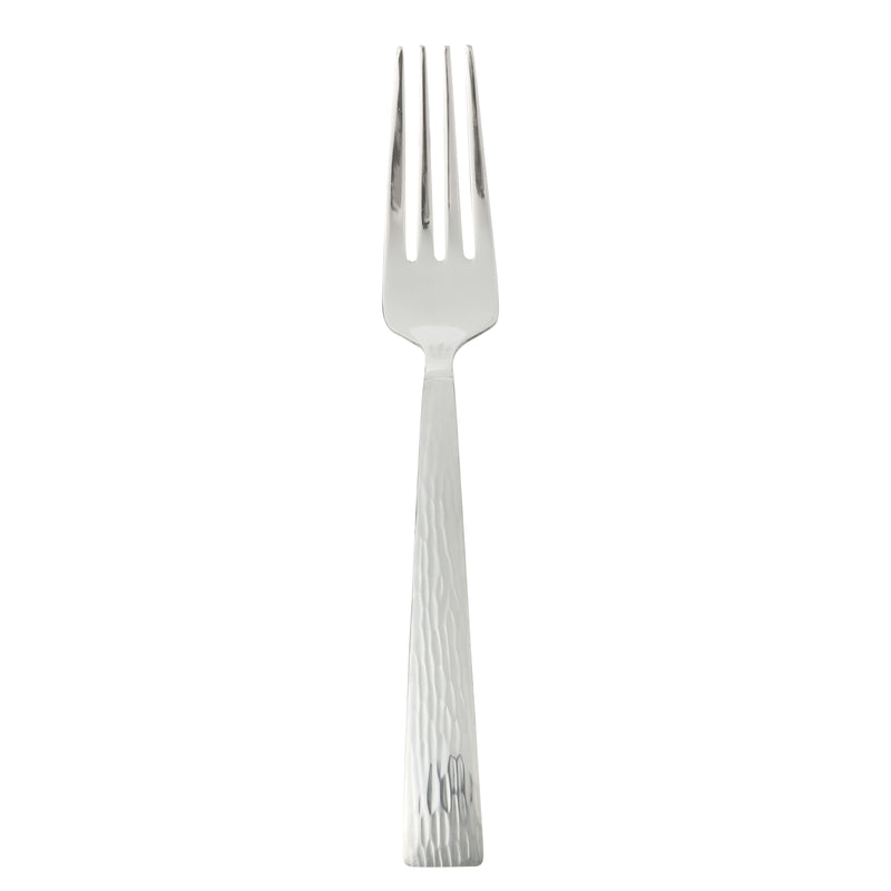Gibson Home Cowper 20pc Flatware Set - Silver - Polished Hammered - Stainless Steel - Open Window Gift Box