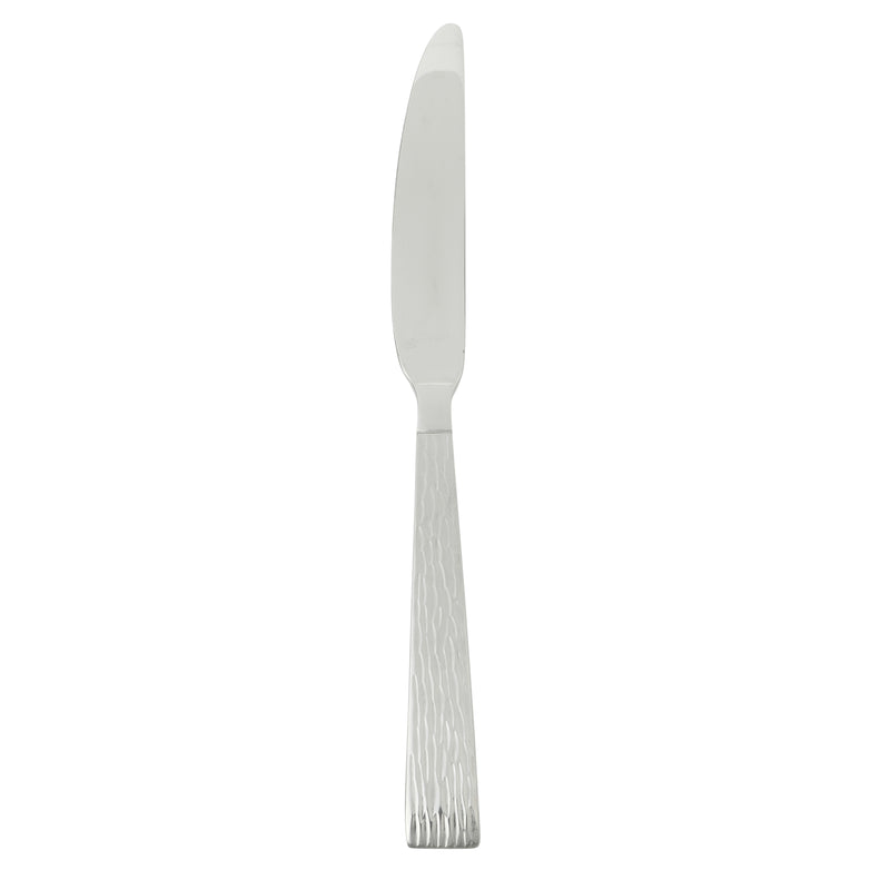 Gibson Home Cowper 20pc Flatware Set - Silver - Polished Hammered - Stainless Steel - Open Window Gift Box