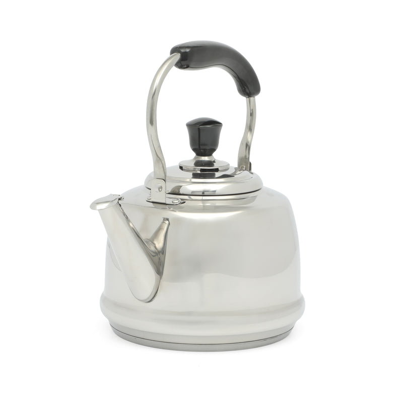Martha Stewart Kingstree 1.9qt Stainless Steel Whistling Teakettle w/ Lid - Electrolysis Interior & Exterior - Bakelite Handle - Gift Box